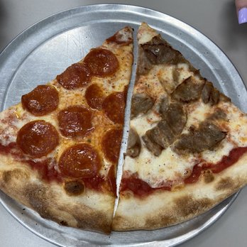 Scotto’s Pizzeria - My wife's pepperoni slice and sausage slice. FINALLY. Good pizza in the Pee Dee. - Pizza Near Me - Myrtle Beach, South Carolina Scotto’s Pizzeria - My wife's pepperoni slice and sausage slice. FINALLY. Good pizza in the Pee Dee. - Pizza Near Me - Myrtle Beach, South Carolina