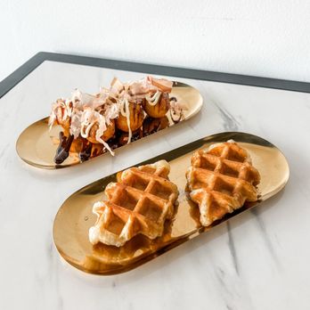 Snowy Sundaes - Croffle (Croissant Waffle) and Takoyaki - Bubble Tea Near Me - Omaha, Nebraska