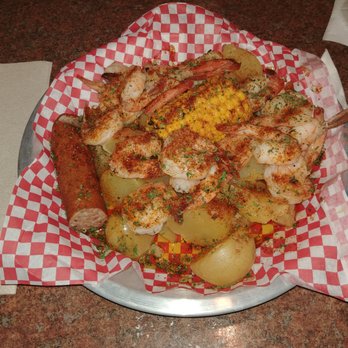 Krab Kingz - #3 Large Shrimp Platter. 15 shrimp, sausage, corn, egg, and potato with the flavor profile of Cajun butter. - Seafood Near Me - Kansas City, Missouri Krab Kingz - #3 Large Shrimp Platter. 15 shrimp, sausage, corn, egg, and potato with the flavor profile of Cajun butter. - Seafood Near Me - Kansas City, Missouri