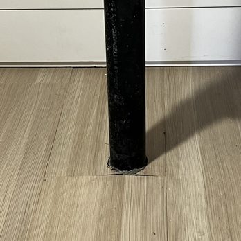 Toro Flooring - Better picture of around the pipe - Flooring Near Me Toro Flooring - Better picture of around the pipe - Flooring Near Me