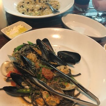 Olive & June - Mussels pasta, corn, and rissotto - Italian Near Me - Austin, Texas Olive & June - Mussels pasta, corn, and rissotto - Italian Near Me - Austin, Texas