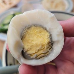 Stewed egg inside