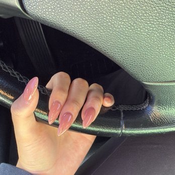 Ombre Nail Bar - Salmon color. - Nail Salons Near Me - Garden Grove, California