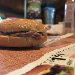 The first 2 are what I got (  Hardee's  original roast beef) the last one is a picture of what they say it looks like.