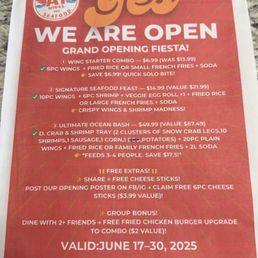 Grand opening promotion