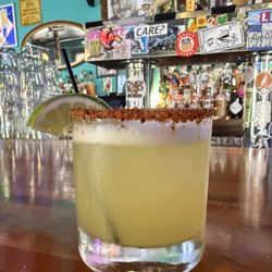 Banks Street Bar & Grill - Jalapeno margarita with tajin