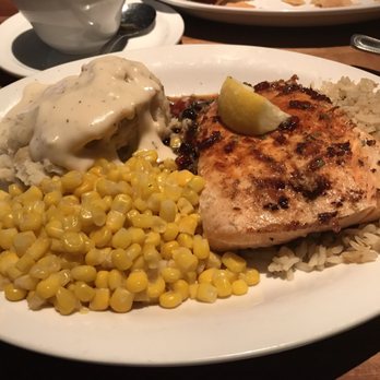 Cheddar's Scratch Kitchen - Salmon with bourbon sauce. Very yummy - Comfort Food Near Me - Chandler, Arizona