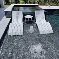 Leaders Furniture of Casselberry - Chaise lounges with table for sun deck