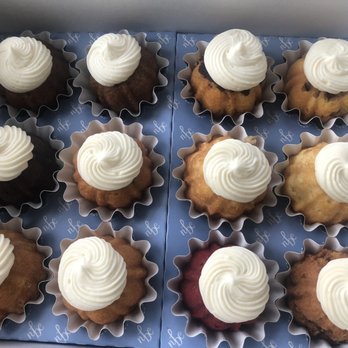 Nothing Bundt Cakes - (L-R, T-B): Carrot, Carrot, Marble, Pecan Praline, Choc Choc Chip, Confetti, White Choc Rasp, White Choc Rasp, Vanilla, Lemon, RV, PB - Bakeries Near Me - Newton, Massachusetts Nothing Bundt Cakes - (L-R, T-B): Carrot, Carrot, Marble, Pecan Praline, Choc Choc Chip, Confetti, White Choc Rasp, White Choc Rasp, Vanilla, Lemon, RV, PB - Bakeries Near Me - Newton, Massachusetts