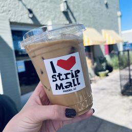 Iced Decaf Vanilla Latte