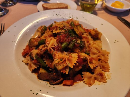 Photo of Francisco's On The River - Washington Crossing, PA, US. varied/mixed vegetable and bowtie pasta