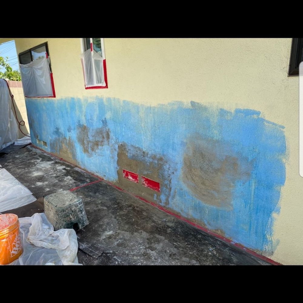 Patchwork's Plastering & Patching Specialists - Hot tub damage patch - Stucco Services Near Me Patchwork's Plastering & Patching Specialists - Hot tub damage patch - Stucco Services Near Me