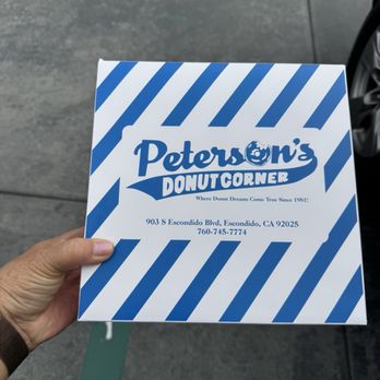 Peterson's Donut Corner - PETERSONS box - Donuts Near Me - Escondido, California Peterson's Donut Corner - PETERSONS box - Donuts Near Me - Escondido, California