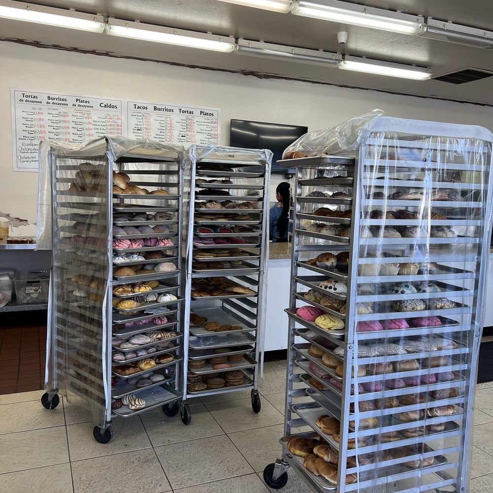 Lots of Mexican style pastries Lots of Mexican style pastries