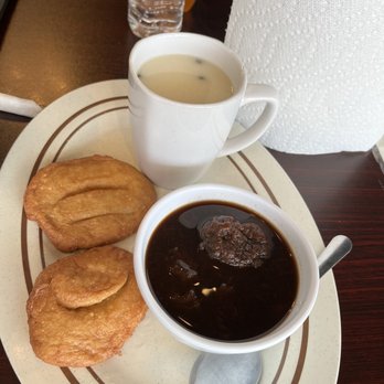 El Picocito - a plate of food and a cup of coffee - Salvadoran Near Me - Houston, Texas