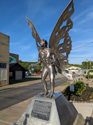 Mothman Statue and Marker by null