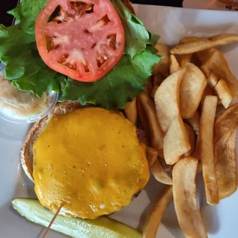 Charley's Aunt - Steak burger with cheddar cheese. - American Near Me - Chatham, New Jersey