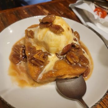 Chimes Restaurant - The best bread pudding in vanilla ice cream - Southern Near Me - Baton Rouge, Louisiana