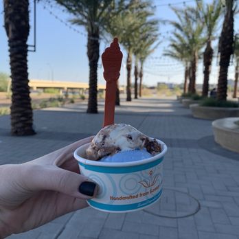 Sweet Republic - Blue moon and brownie swirl - Ice Cream & Frozen Yogurt Near Me - Tempe, Arizona Sweet Republic - Blue moon and brownie swirl - Ice Cream & Frozen Yogurt Near Me - Tempe, Arizona