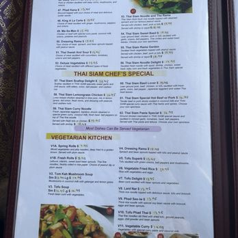 Thai Siam Restaurant - Menu - Thai Near Me - Seattle, Washington Thai Siam Restaurant - Menu - Thai Near Me - Seattle, Washington