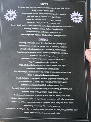 Menu photo 5 Witchside Tavern Salem, MA