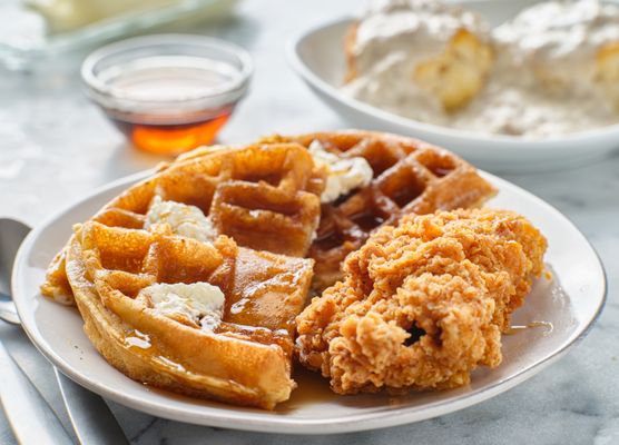 Heavenly Chicken & Waffles by null