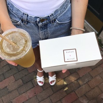 Baked & Wired - Green tea with Passion Fruit & a box of 2 cupcakes - Bakeries Near Me - Washington, DC, District of Columbia