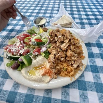 Greek Corner - Chicken Shawarma Platter - Greek Near Me - Bossier City, Louisiana Greek Corner - Chicken Shawarma Platter - Greek Near Me - Bossier City, Louisiana