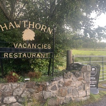 Hawthorn Restaurant - Restaurant sign at the road - British Near Me - Near Oban, AGB Hawthorn Restaurant - Restaurant sign at the road - British Near Me - Near Oban, AGB
