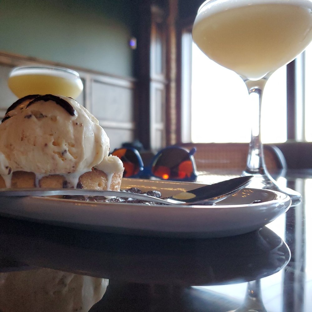 Whiskey Nine - $8 Pecan Tart with Bourbon Candied Bacon Ice Cream - Whiskey Bars Near Me - Minot, North Dakota Whiskey Nine - $8 Pecan Tart with Bourbon Candied Bacon Ice Cream - Whiskey Bars Near Me - Minot, North Dakota