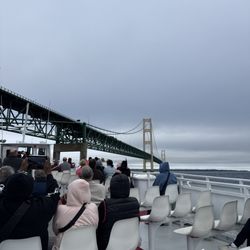 Mackinac Bridge - Mackinac Bridge from Sheplers Ferry