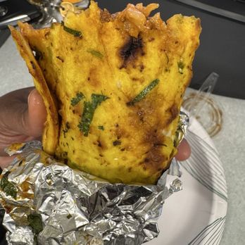 Punjabi Dhaba - Chicken  Tikka Burrito 100/10  garlic naan wrapped - Indian Near Me - Berkeley, California
