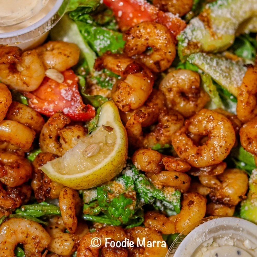 Big Shucks Oyster Bar - Blackened Shrimp Salad - Seafood Near Me - Dallas, Texas Big Shucks Oyster Bar - Blackened Shrimp Salad - Seafood Near Me - Dallas, Texas