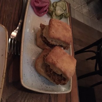 Yardbird - Chicken biscuit sliders with pepper jelly - Southern Near Me - Las Vegas, Nevada