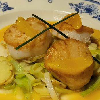 Chloe - Scallops in Orange Sauce from the old Vincent menu.  Still just as wonderful.  Note that the third Scallop is at additional cost. - American Near Me - Minneapolis, Minnesota