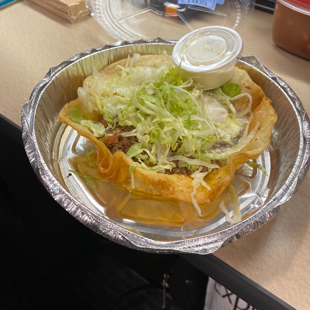 Plaza Azteca - That is a 2oz cup of sour cream to show how small the salad is!!! - Mexican Near Me - Pittsburgh, Pennsylvania Plaza Azteca - That is a 2oz cup of sour cream to show how small the salad is!!! - Mexican Near Me - Pittsburgh, Pennsylvania