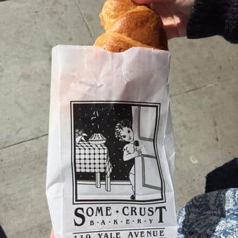 Some Crust Bakery - Eating a plain croissant on a sunny spring day right outside the bakery. Doesn't get much better - Bakeries Near Me - Claremont, California Some Crust Bakery - Eating a plain croissant on a sunny spring day right outside the bakery. Doesn't get much better - Bakeries Near Me - Claremont, California