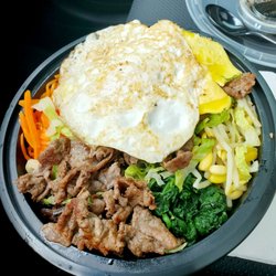 Ginger's Cafe - Bibimbap with beef bulgogi and fried egg - Always fresh & yummy!