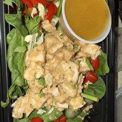 Mill City Grill - This is their Thai Chicken with a peanut sauce. The sauce makes this dish