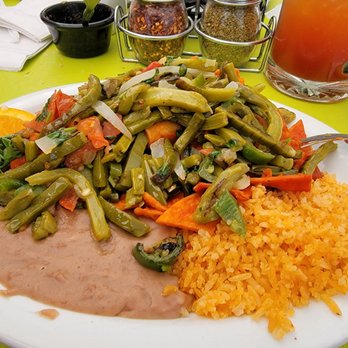 El Pirrin - VEGAN. Chilaquiles without eggs, sour cream, and cheese, and hot nopales salad. Rice and beans. - Mexican Near Me - San Jose, California