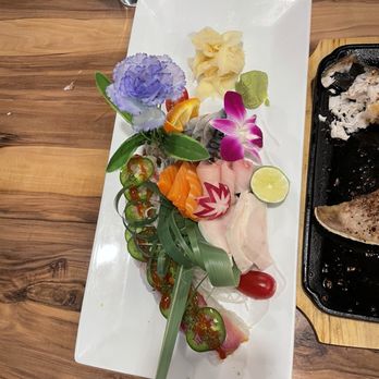 Fuyu Sushi - King salmon sashimi, Mackerel, kampachi, White Tuna, Cherry Blossom Roll - Sushi Bars Near Me - Aurora, Colorado