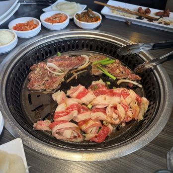 Gen Korean BBQ House - This is how much we got at one time for 3 people. - Korean Near Me - Corona, California