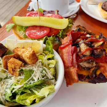 The Tree-House Cafe - a plate of food and a salad - Cafes Near Me - Salt Spring Island, British Columbia The Tree-House Cafe - a plate of food and a salad - Cafes Near Me - Salt Spring Island, British Columbia