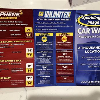 Sparkling Image Car Wash - Brochure! - Car Wash Near Me - Thousand Oaks, California Sparkling Image Car Wash - Brochure! - Car Wash Near Me - Thousand Oaks, California