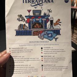 Terraplana - Cocktail Menu 2026
