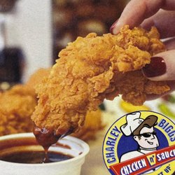 Mobil Cafe Olmsted Falls - Probably serving Charlee Biggz Chicken