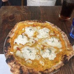 Squash pizza minus the meat Squash pizza minus the meat