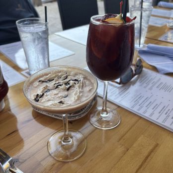Mar Vista Dockside Restaurant & Pub - Chocolate martini and red Sangria - Seafood Near Me - Longboat Key, Florida