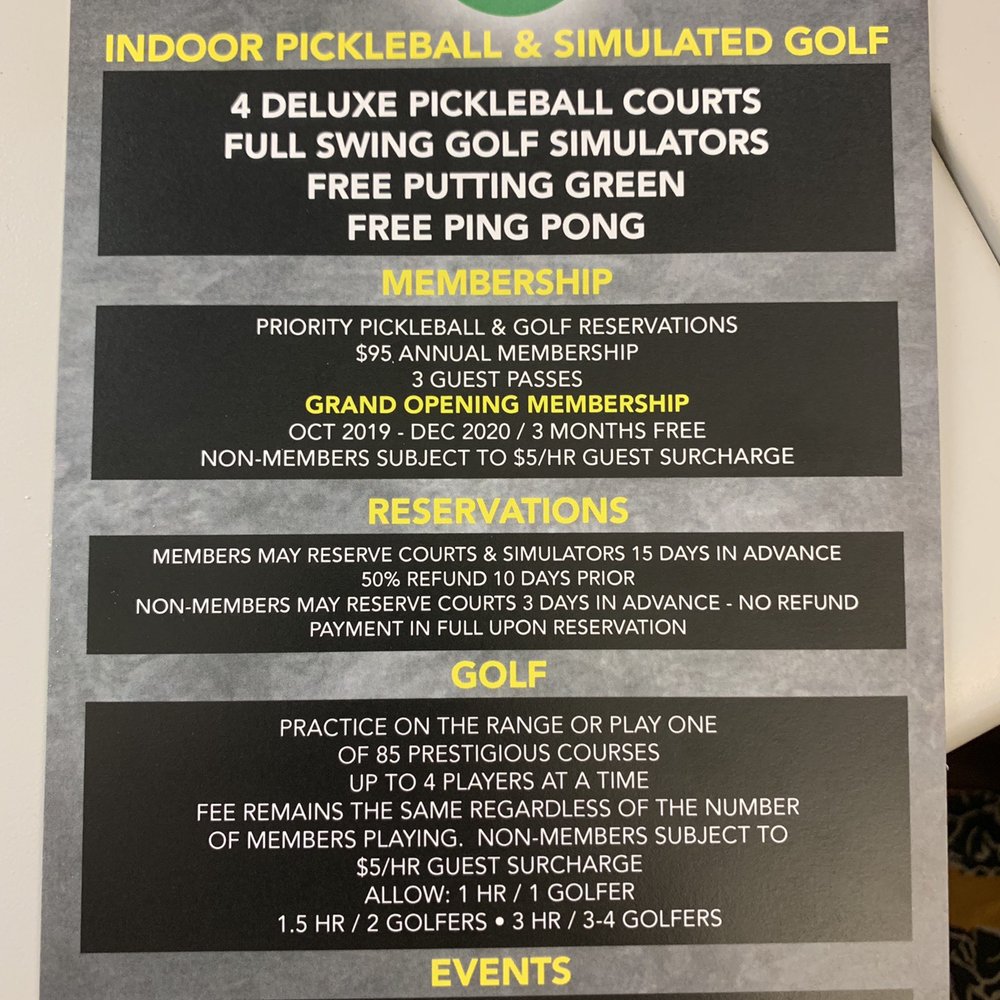 Pickle N Par - List of offerings and memberships - Sports Clubs Near Me - Melville, New York Pickle N Par - List of offerings and memberships - Sports Clubs Near Me - Melville, New York