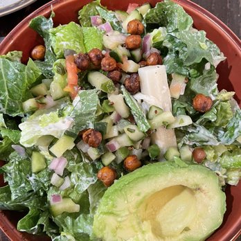 Kid Cashew - Vegan Caesar Avocado and Artichoke Salad - Mediterranean Near Me - Charlotte, North Carolina